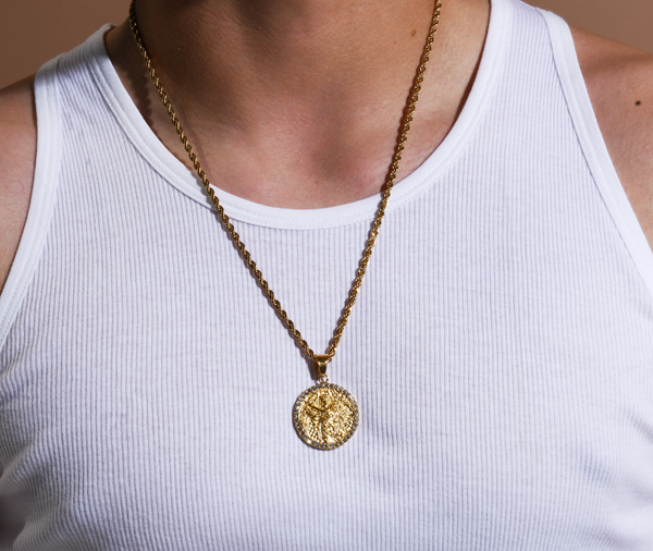 Mens virgo necklace deals