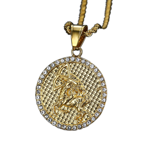 Men's Sagittarius Gold/Silver necklace