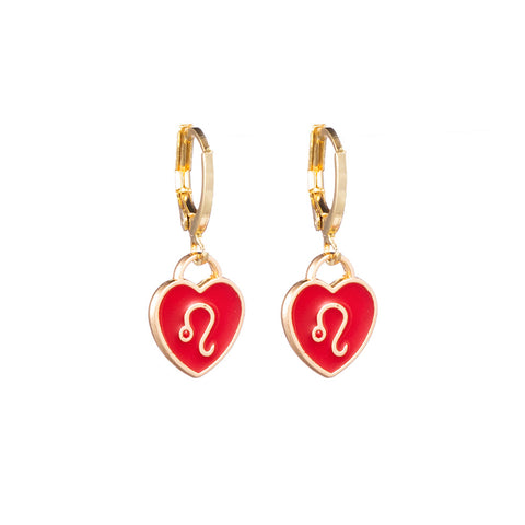 Leo Heart Earrings