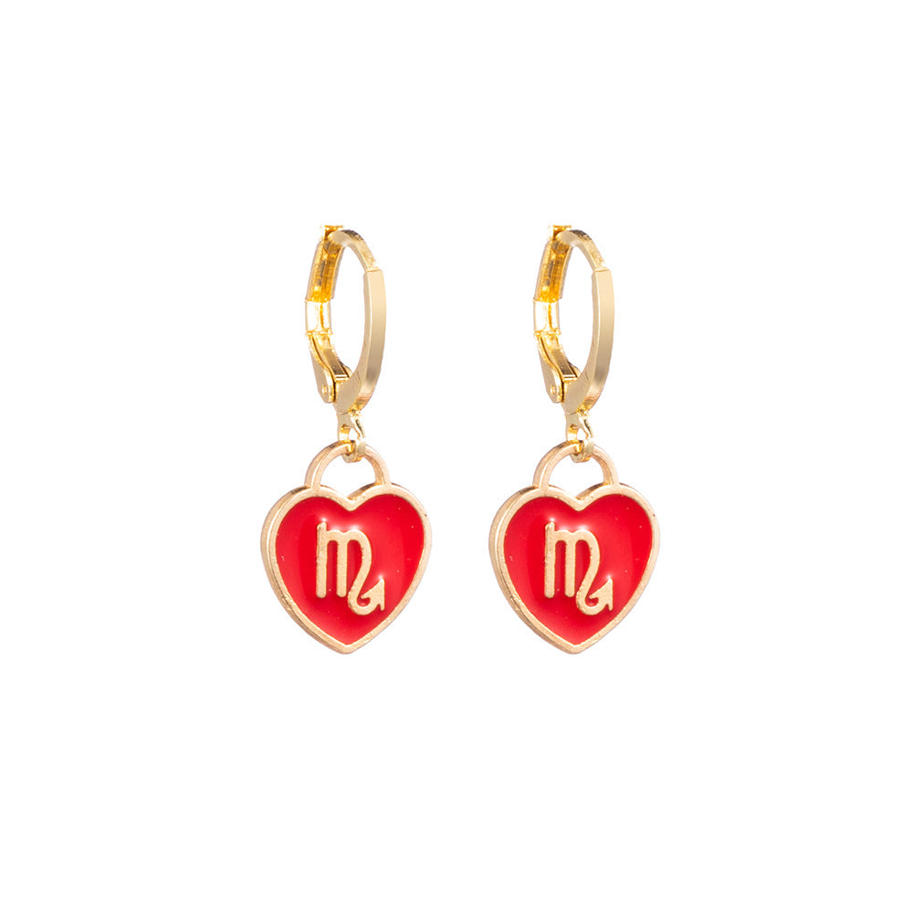 Scorpio Heart Earrings