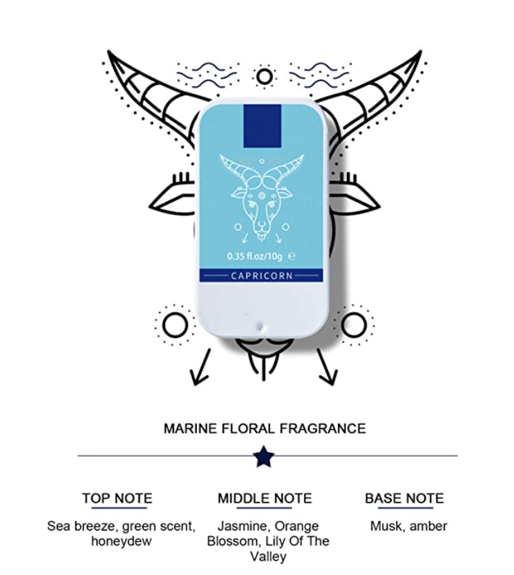 Capricorn Zodiac Fragrance Cream Solid Perfume balm