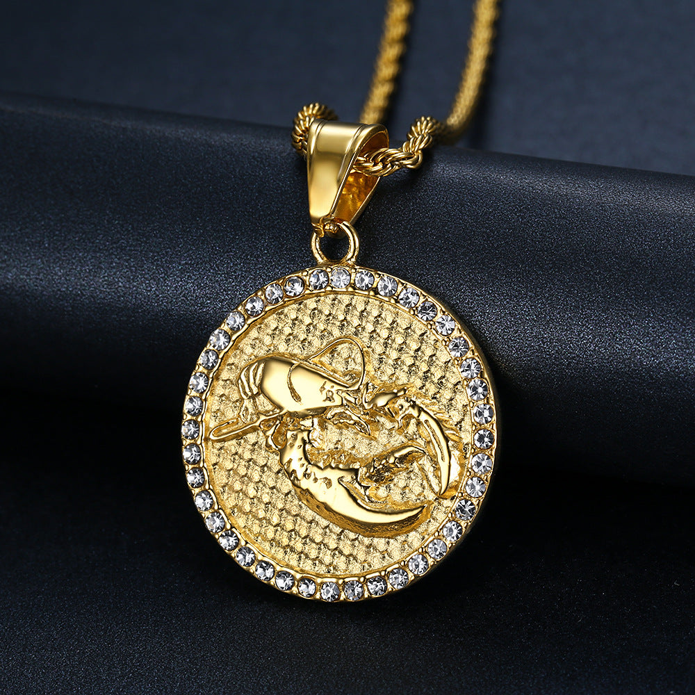 Cancer | 10K Solid Gold Zodiac Necklace | wellDunn jewelry