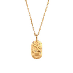 The Zodiac Sign Signature Necklace (Select a sign)