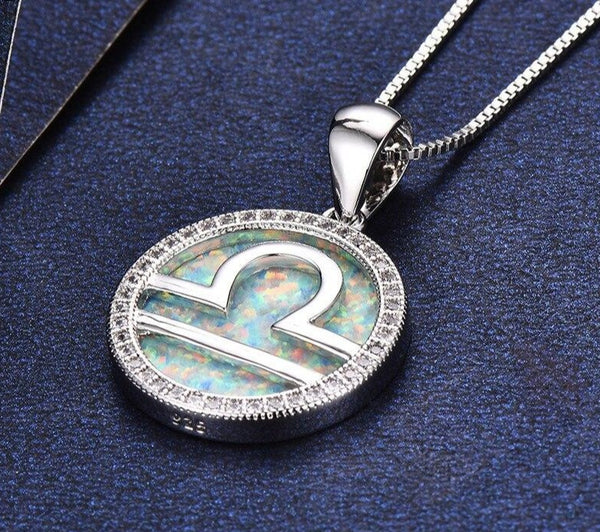 Libra online opal necklace