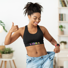 Libra Black Sports bra
