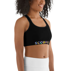 Scorpio Black Sports bra