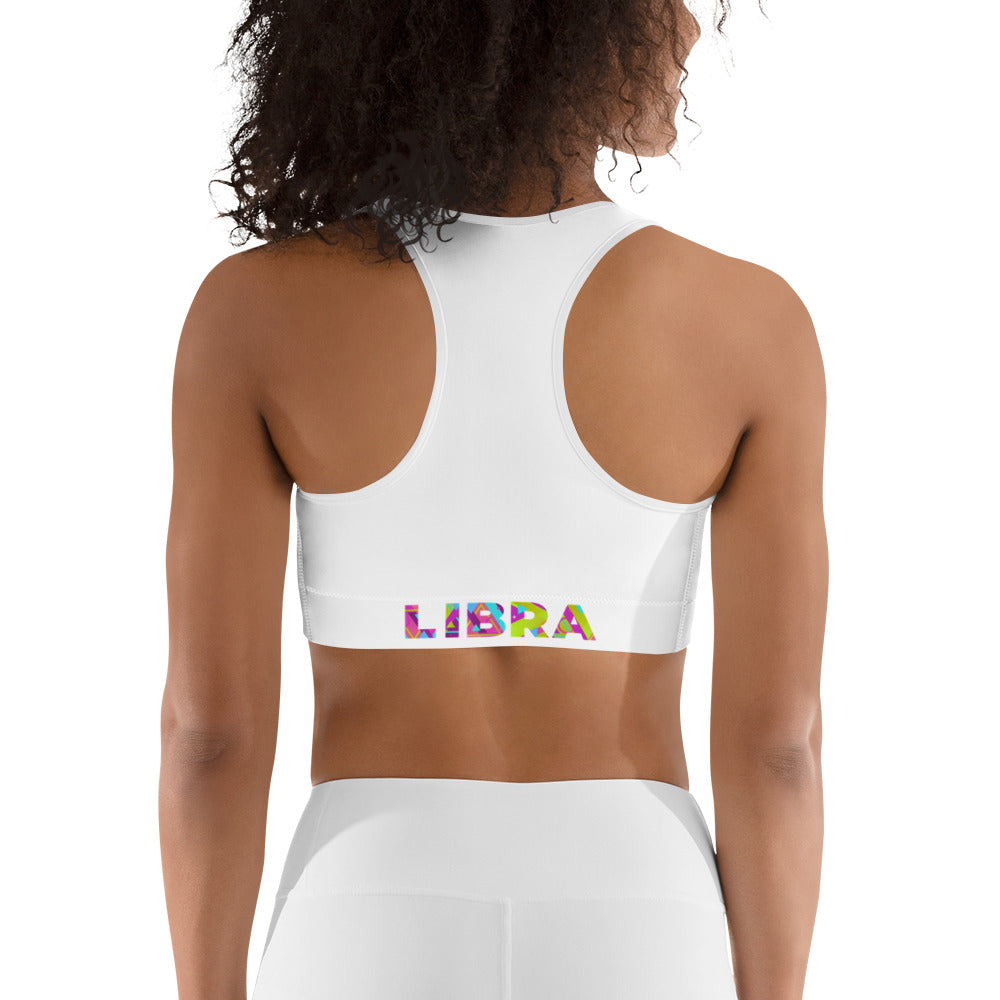 Libra White Sports bra