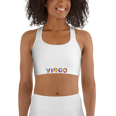 Virgo White Sports bra