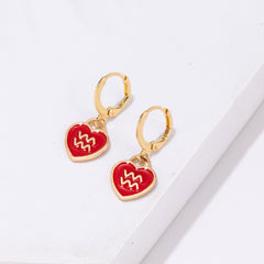 Aquarius Heart Earrings