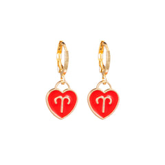 Aries Heart Earrings