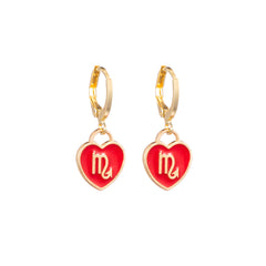 Scorpio Heart Earrings