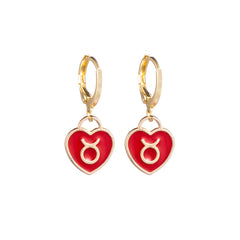 Taurus Heart Earrings